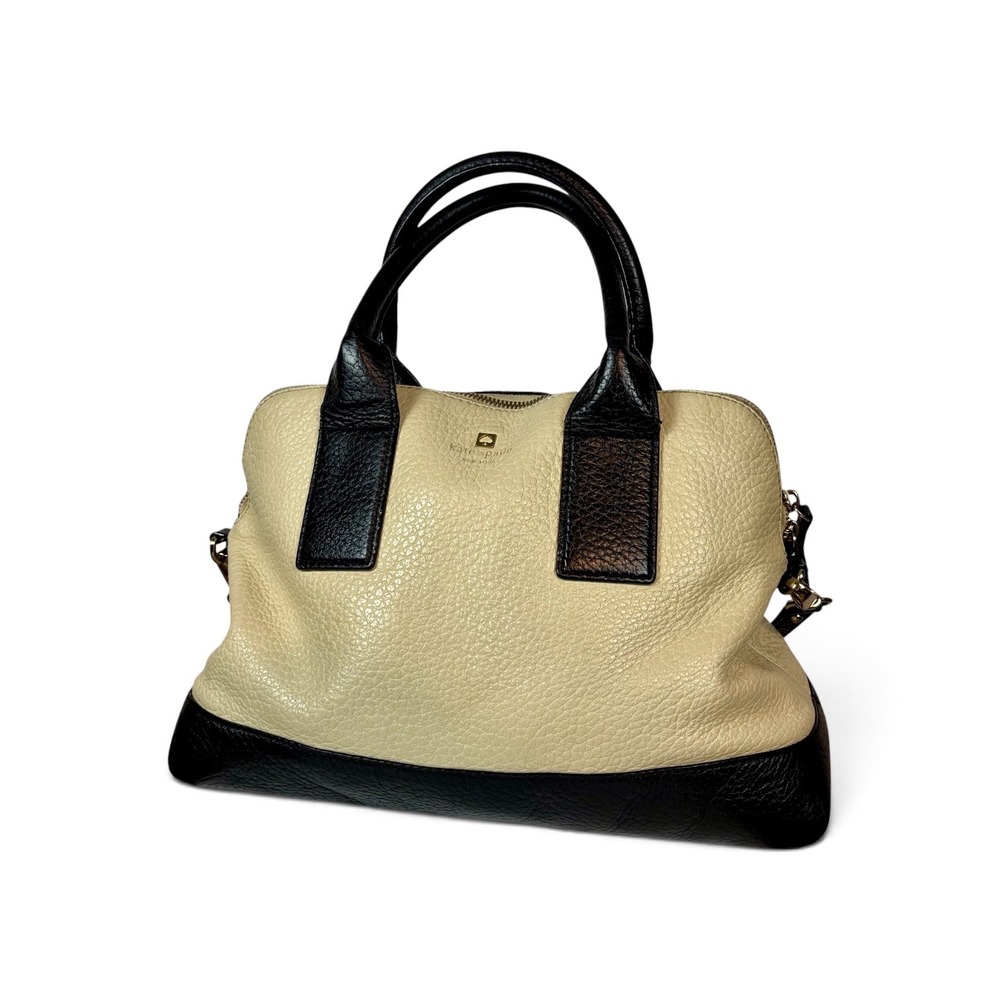 Kate Spade New York pebbled-leather colorblock satchel With detachable strap